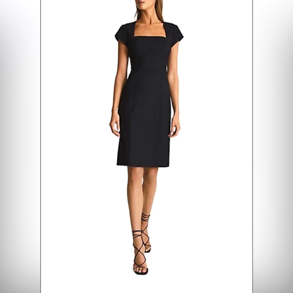 Reiss Square neck Tailored Dress